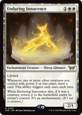 Enduring Innocence (PPDSK-006) - Duskmourn: House of Horror Promos: (enchantment) Foil