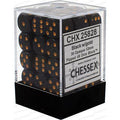 Chessex 36 D6 Opaque Black/ Gold