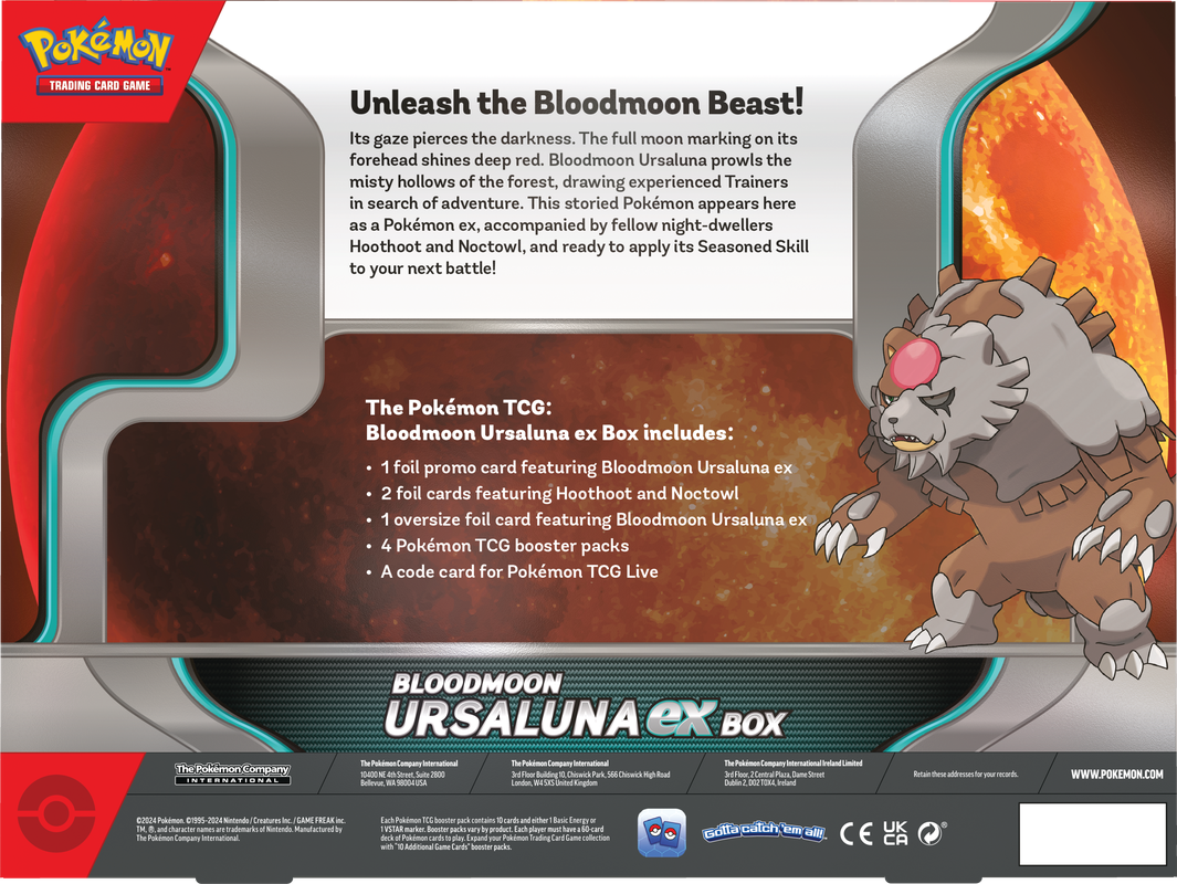 Pokemon TCG: Bloodmoon Ursaluna ex Box