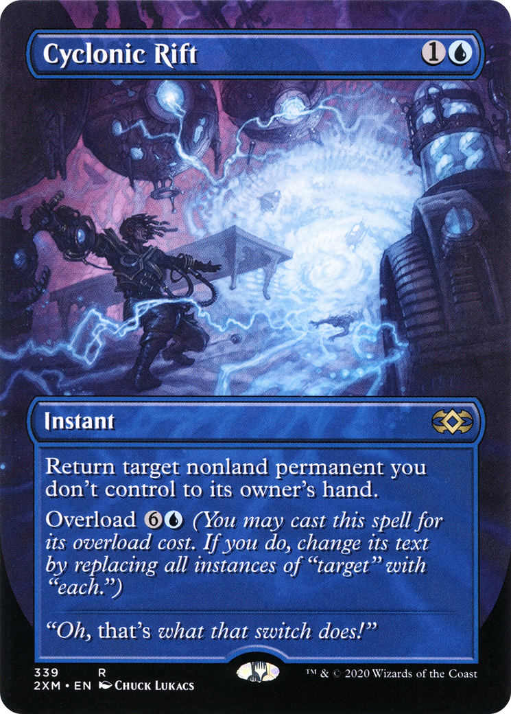 Cyclonic Rift (Borderless) (2XM-339) - Double Masters Foil
