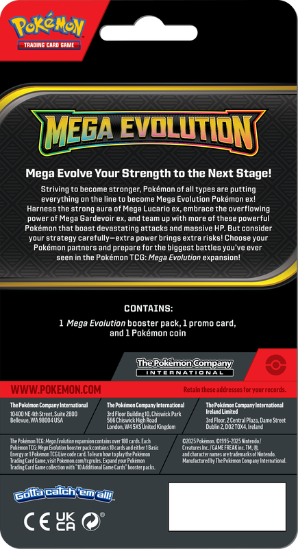 Pokemon TCG: Mega Evolution Checklane Blister