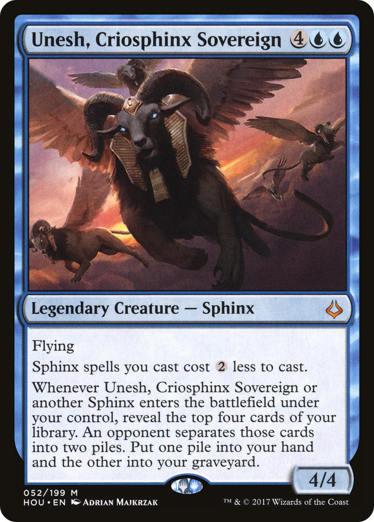 Unesh, Criosphinx Sovereign (HOU-052) - Hour of Devastation