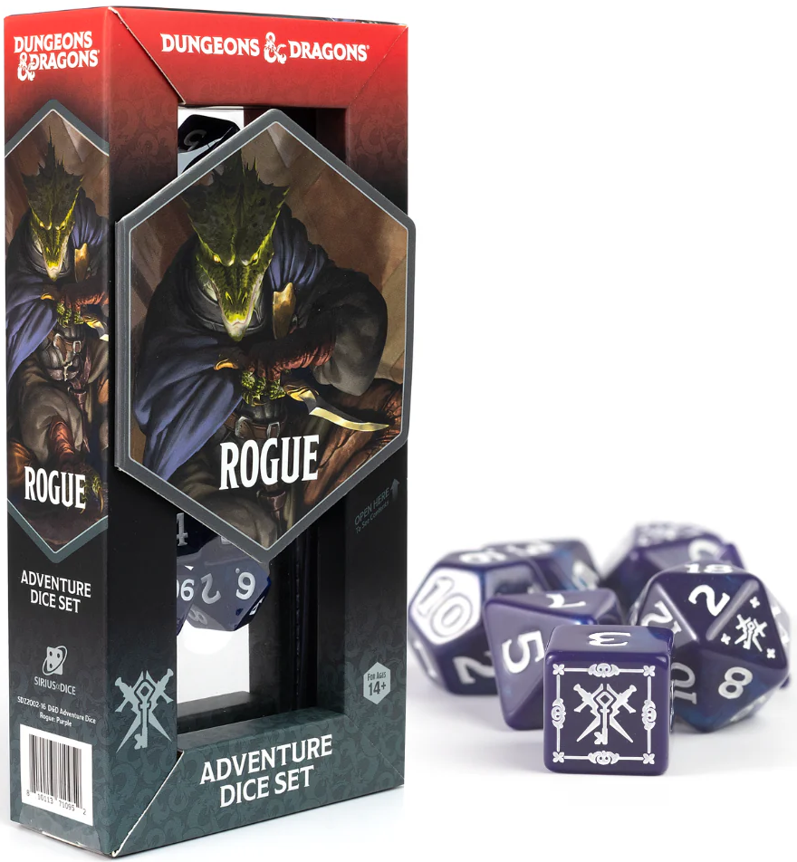 D&D Adventure Dice: Rogue Purple