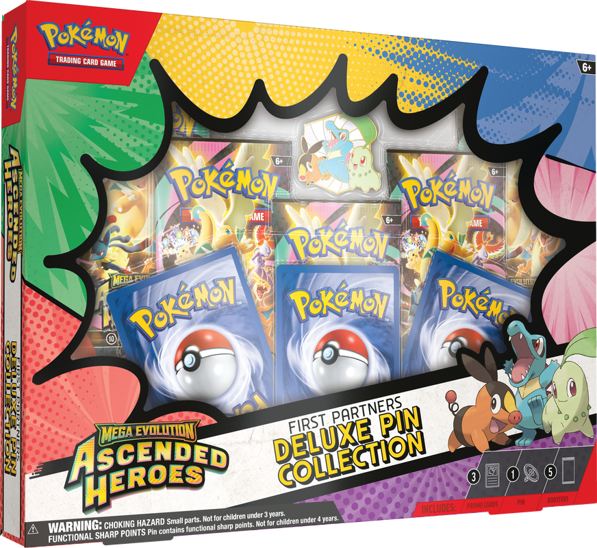 Pokemon TCG: Ascended Heroes First Partners Deluxe Pin Collection