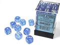 Chessex 36 D6 Borealis Sky Blue/ White